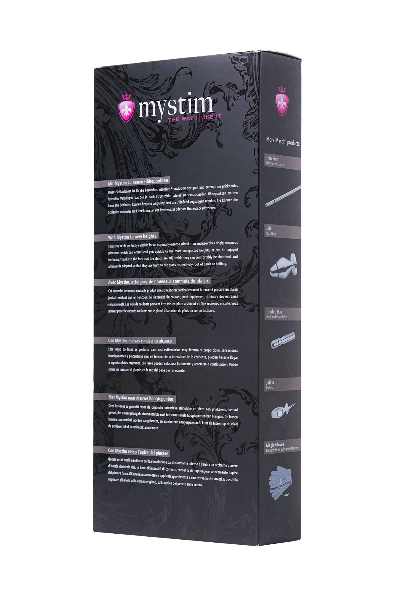 лассо для пениса mystim rodeo robin, электростимуляция, силикон, черный, 42см в Мурманске