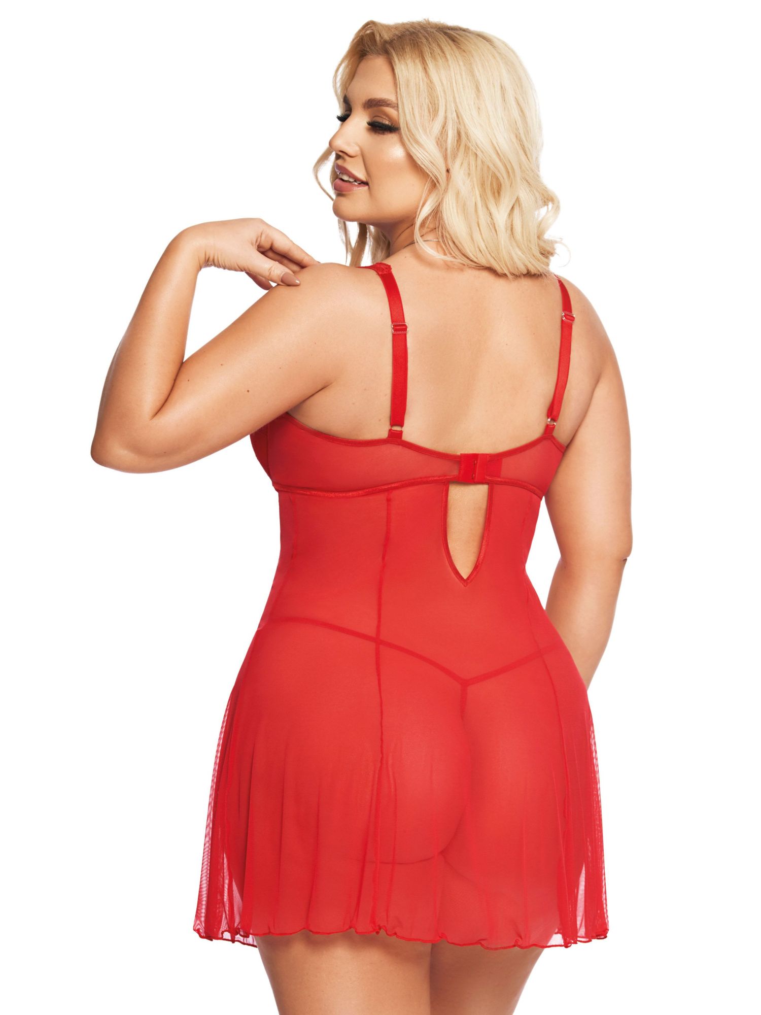 Эротическое комбинация и стринги softline collection berta, красный, xxl в Мурманске