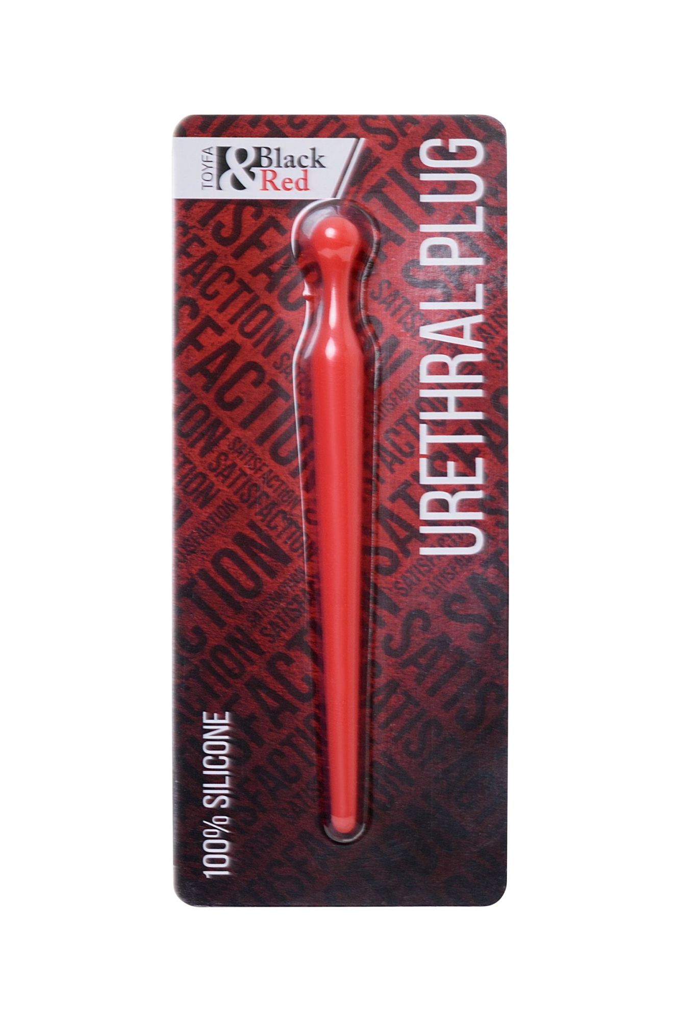уретральный плаг black&red by toyfa, силикон, красный, 10 см в Мурманске