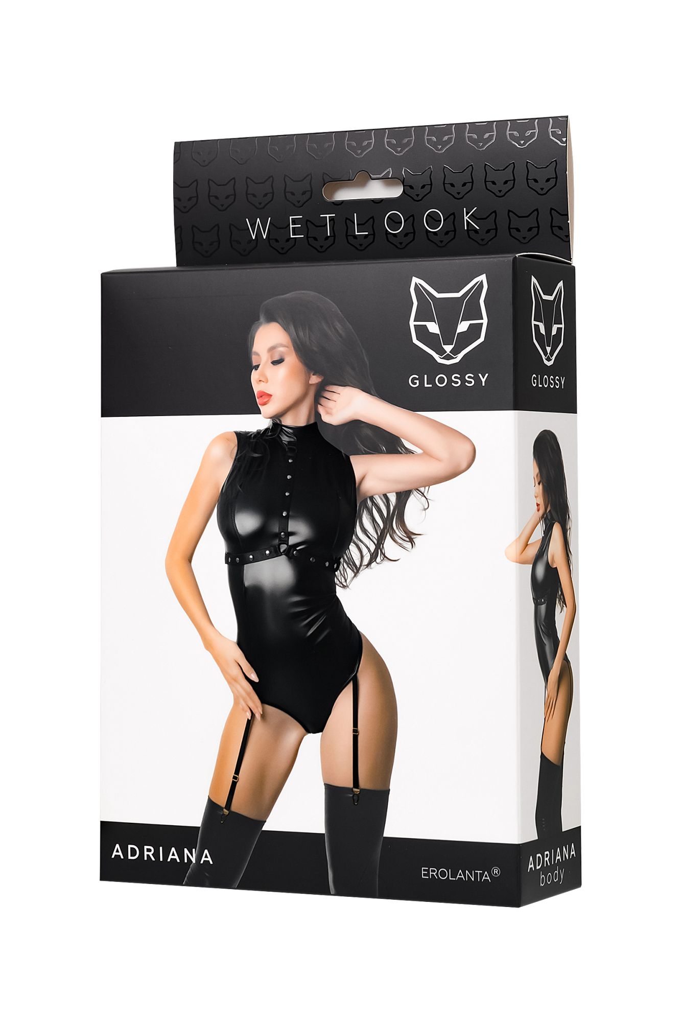 Эротическое боди glossy adriana из материала wetlook, l в Мурманске