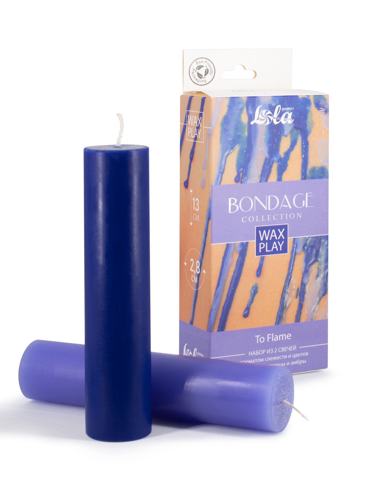 набор из 2 wax play свечей bondage to flame 1067-02lola в Мурманске