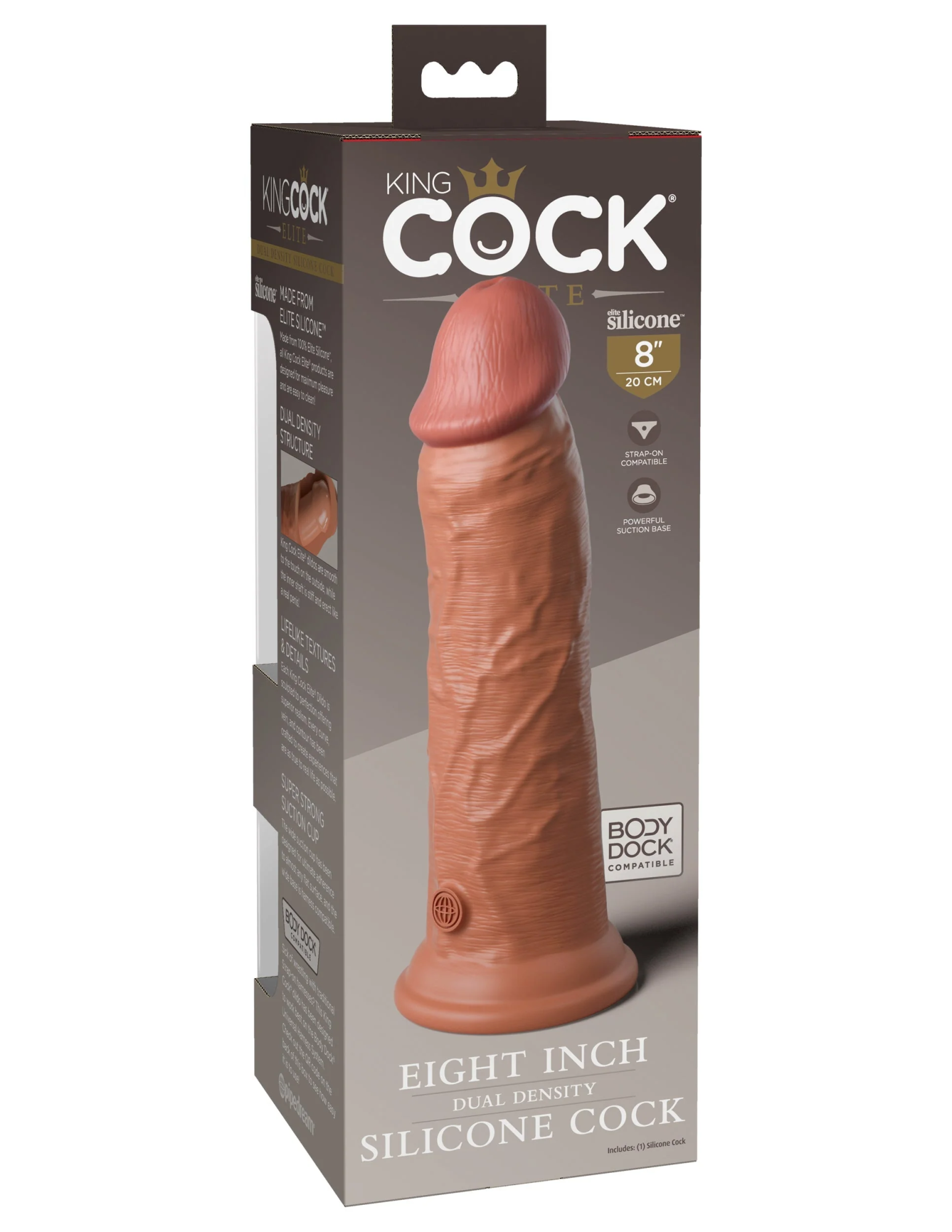 фаллоимитатор kc elite 8" dual density silicone dong -tan pipedream 577222pd в Мурманске