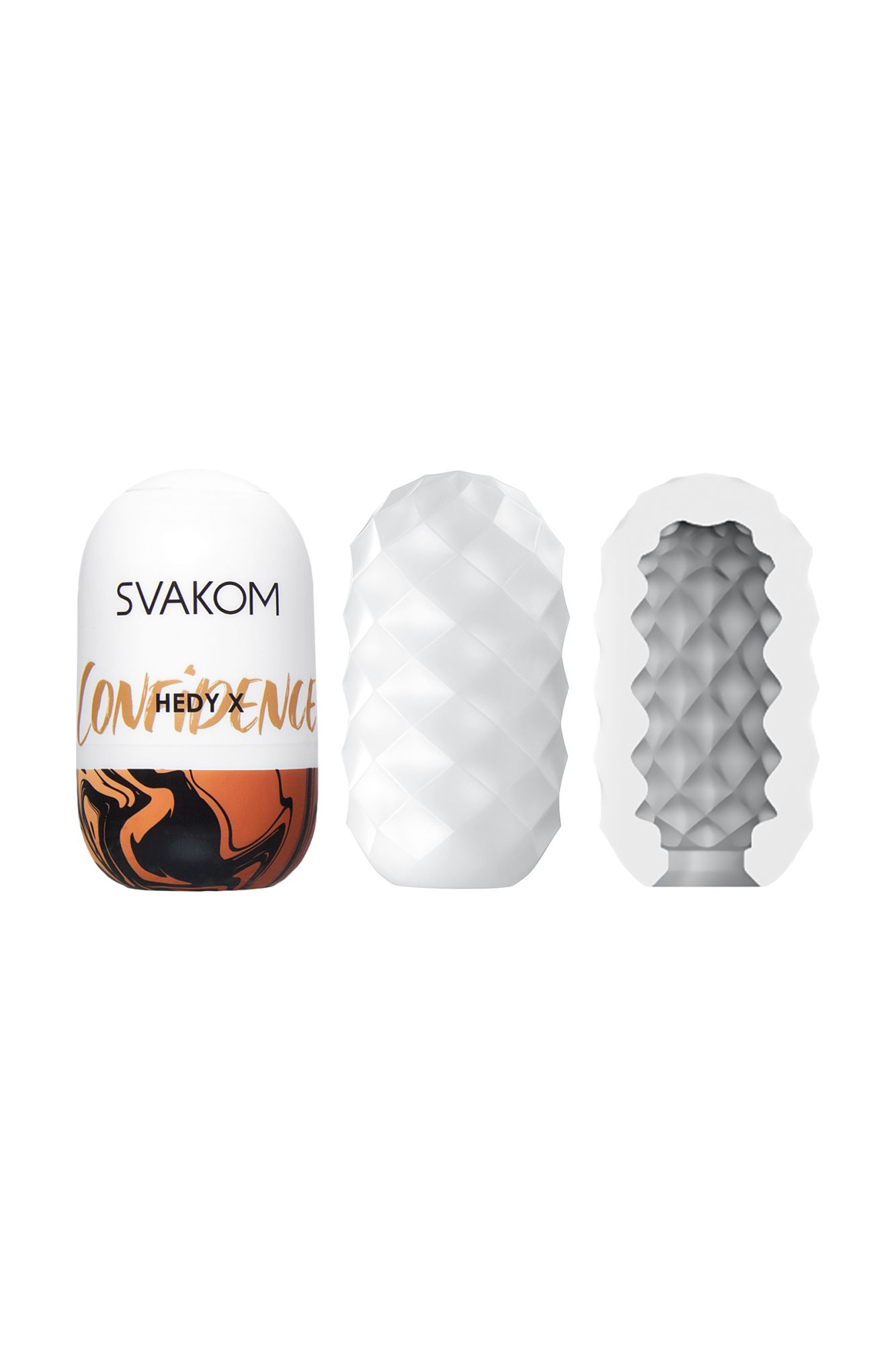 набор мастурбаторов нереалистичных svakom hedy x5 mixed (5 шт.), tpe, белый, 9 см в Мурманске