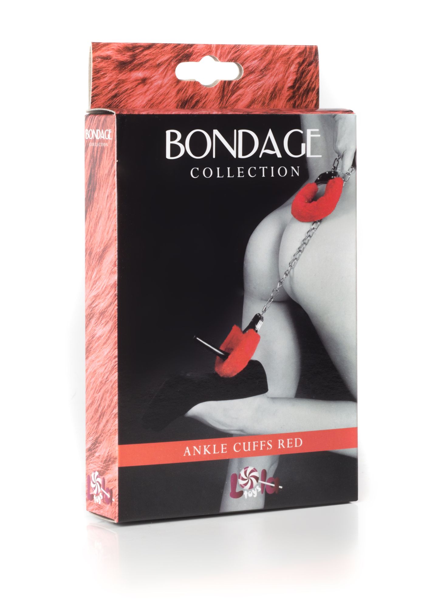 меховые оковы на ноги bondage красные 1020-02lola в Мурманске