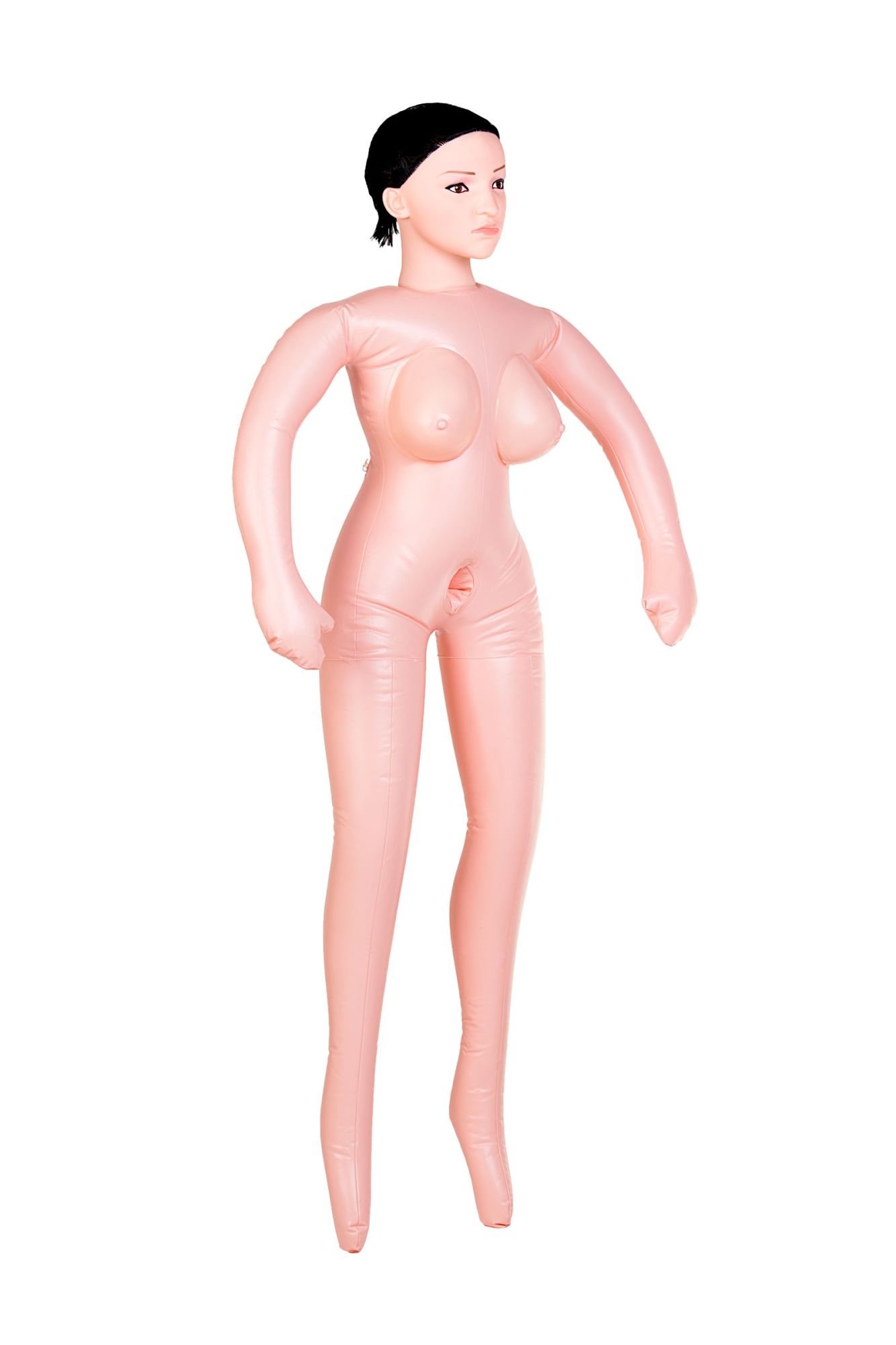 кукла надувная dolls-x by toyfa nurse emilia, реалистичная голова,брюнетка, с двумя отверстиями в Мурманске