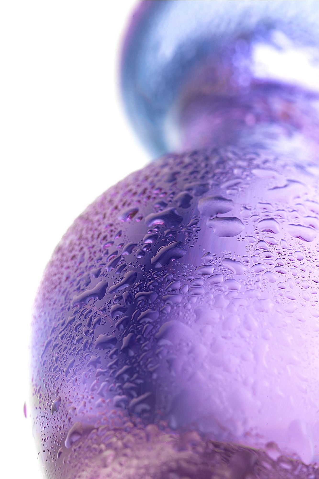анальная втулка sexus glass, стекло, фиолетовая, 10 см, ø 4 см в Мурманске