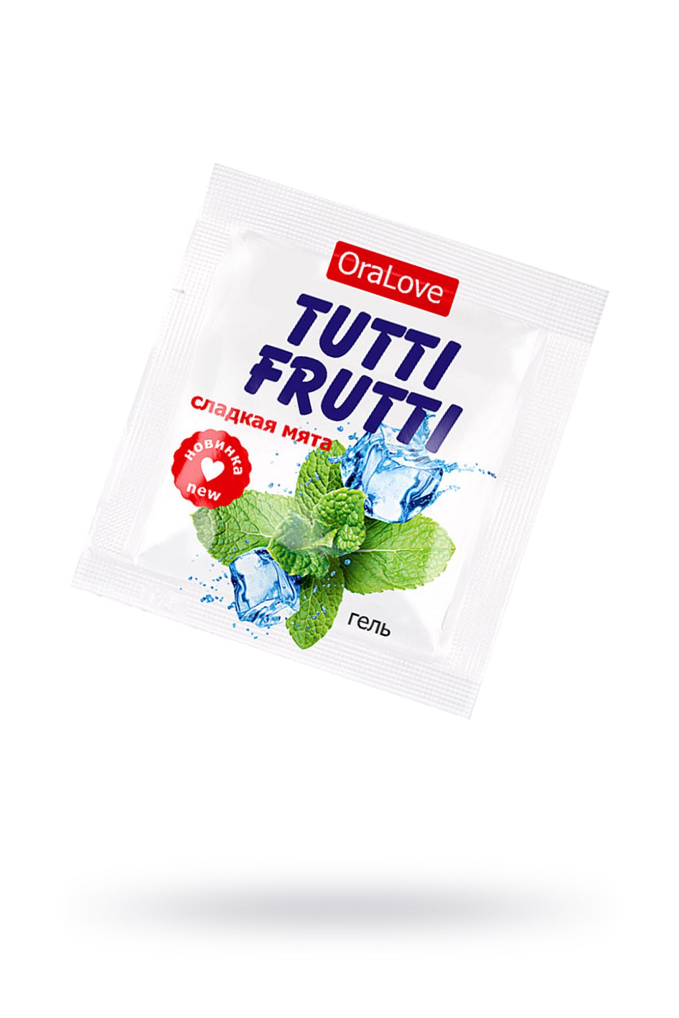 съедобная гель-смазка tutti-frutti для орального секса со вкусом сладкой мяты 4г по 20 шт в упаковке в Мурманске