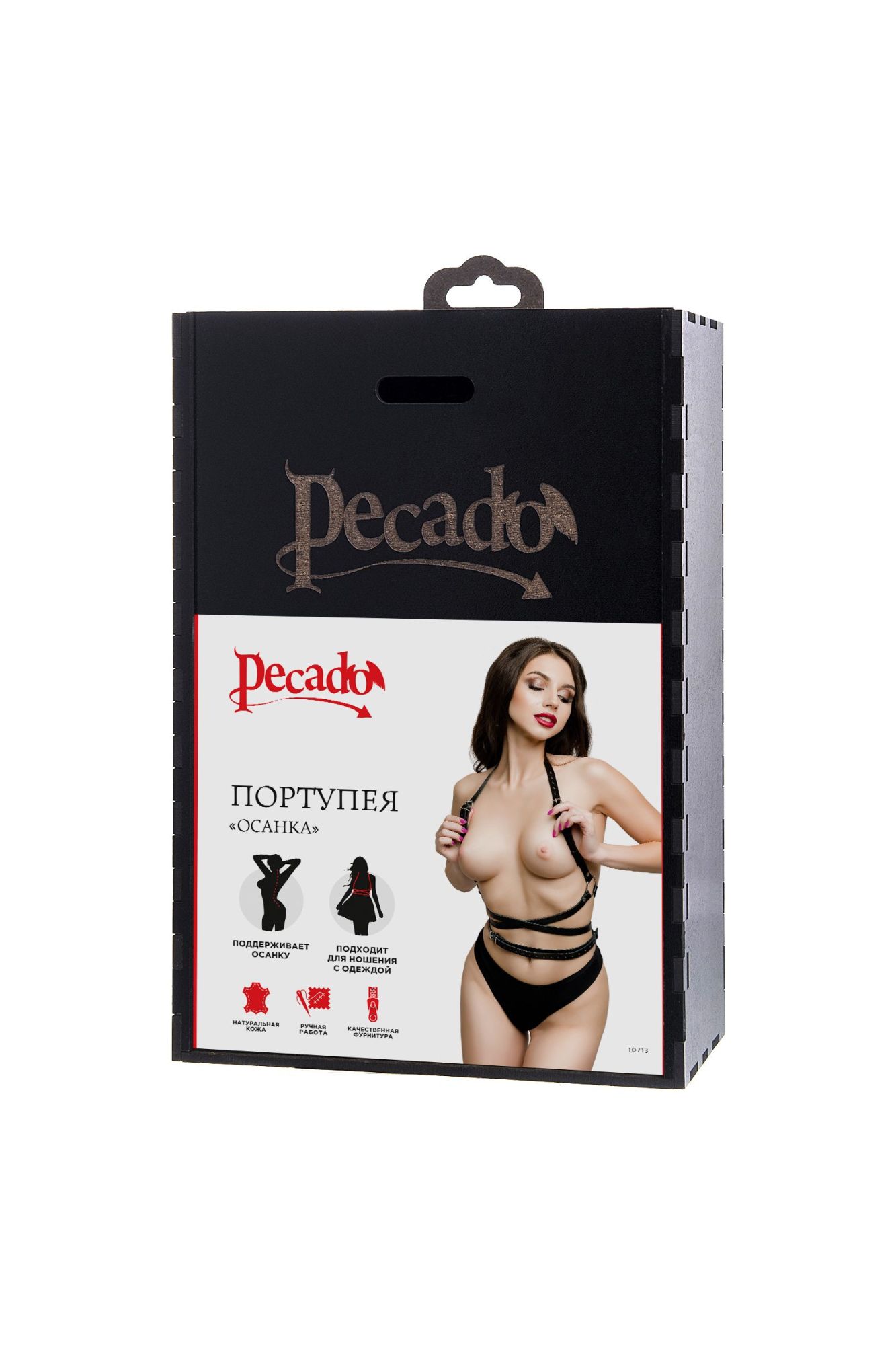 Эротическое портупея pecado bdsm, «осанка», натуральная кожа, чёрная в Мурманске