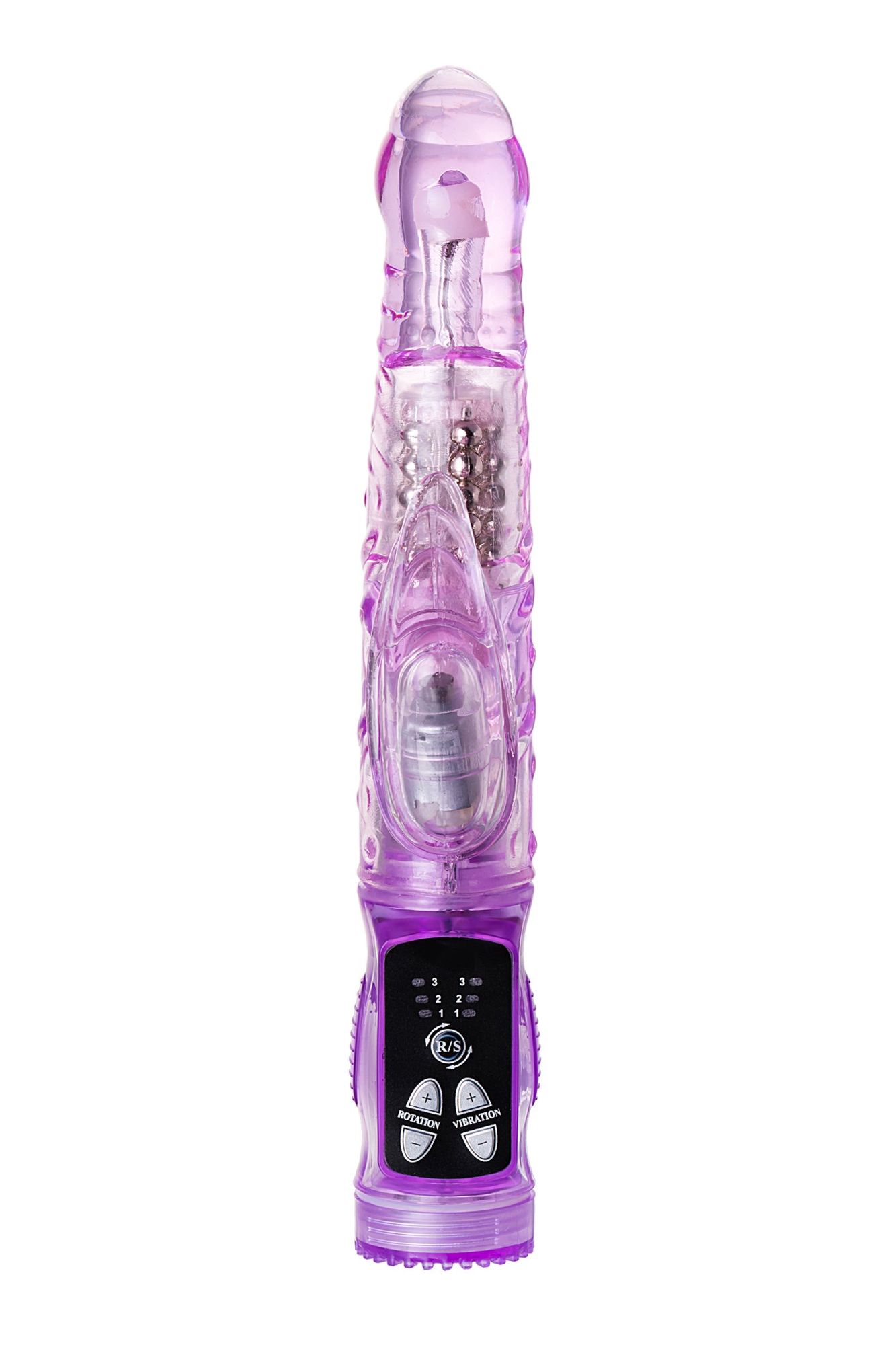 вибратор с клиторальным стимулятором a-toys by toyfa high-tech fantasy, tpe, фиолетовый, 22 см в Мурманске