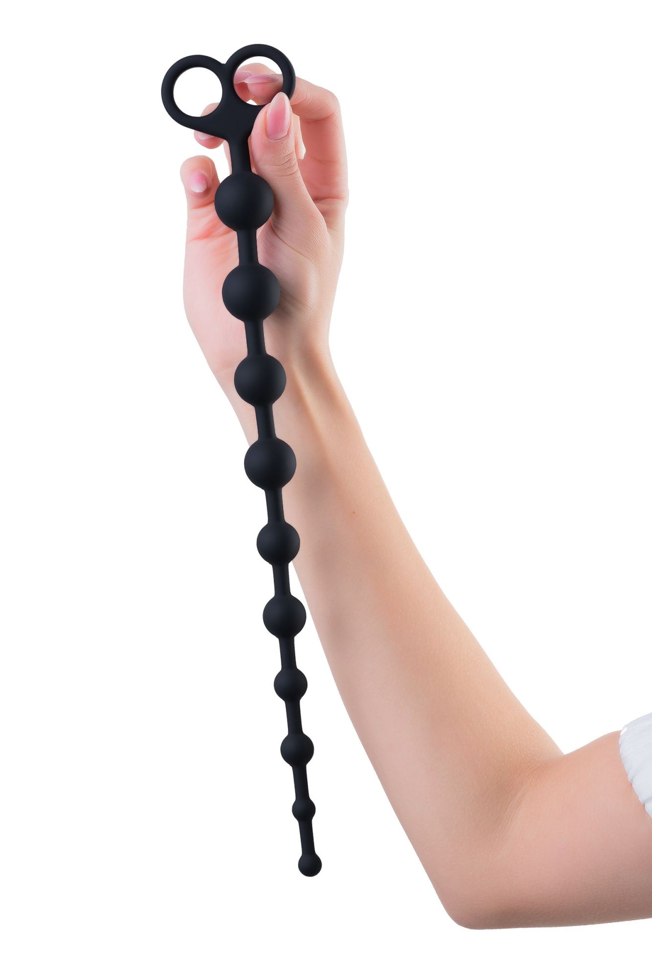 анальные бусы toyfa popo pleasure cephei, водонепроницаемые, силикон, черные, 33,5 см, ø 2,4 см в Мурманске