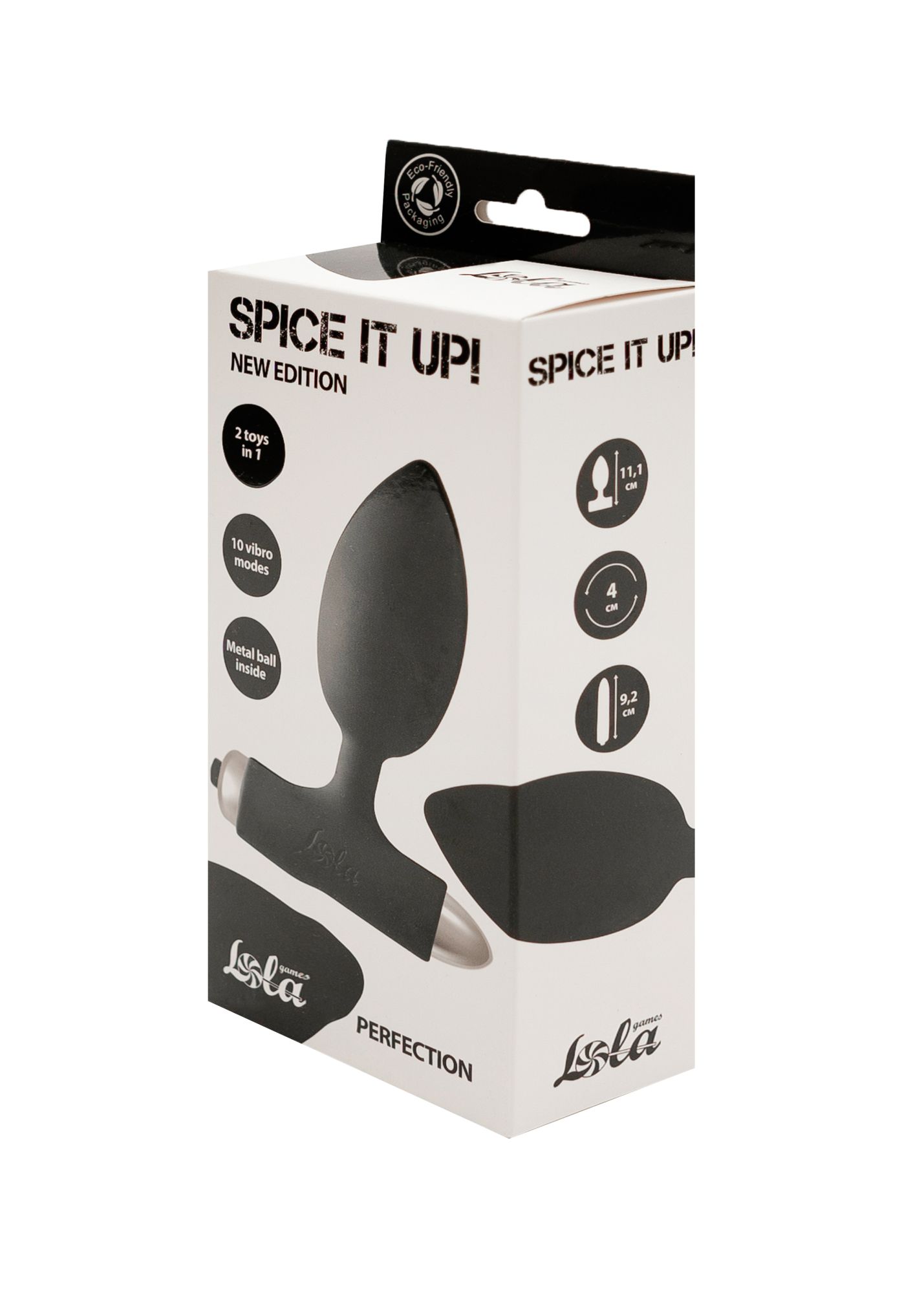 анальная пробка с вибрацией spice it up new edition perfection black 8014-01lola в Мурманске