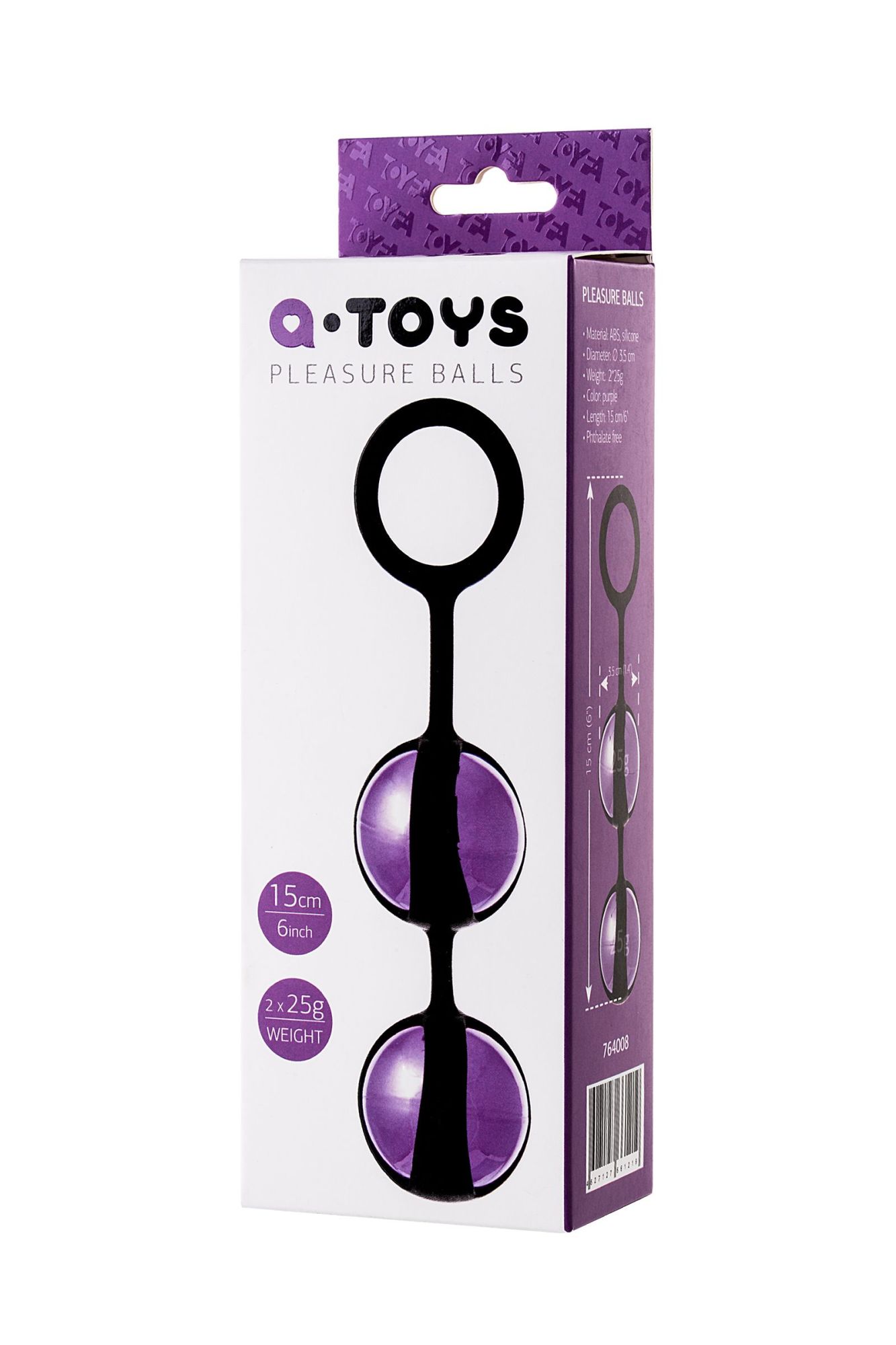 вагинальные шарики toyfa a-toys tona, abs пластик, фиолетовый, 15 см в Мурманске