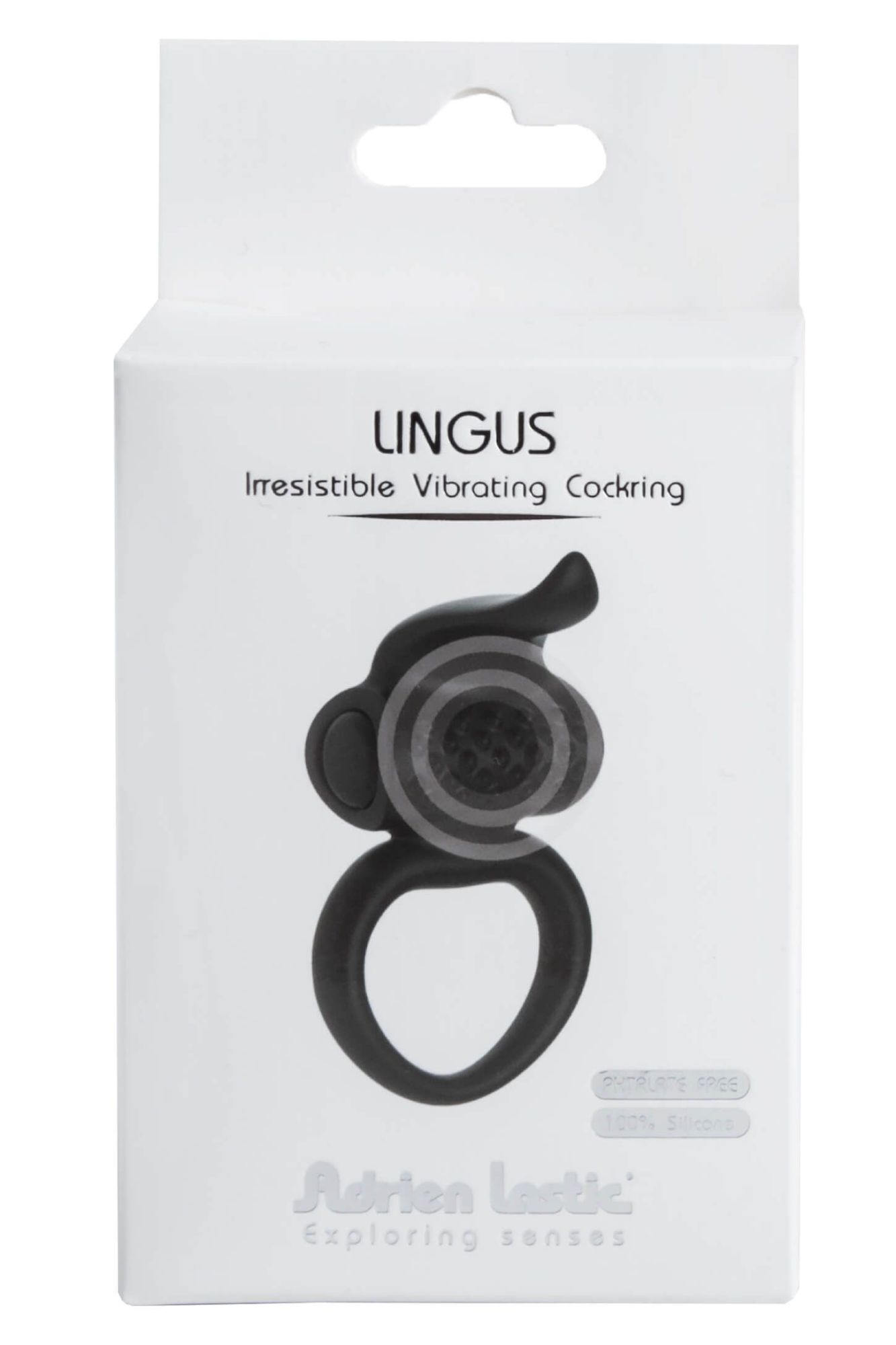 виброкольцо adrien lastic lingus, черное в Мурманске