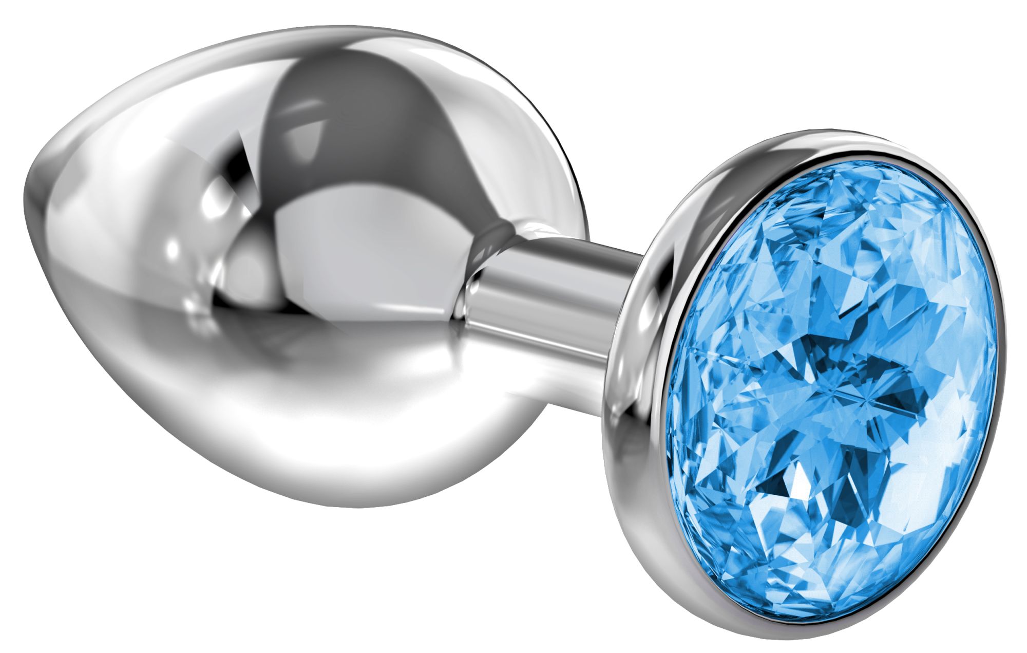 анальная пробка diamond light blue sparkle large 4010-04lola в Мурманске