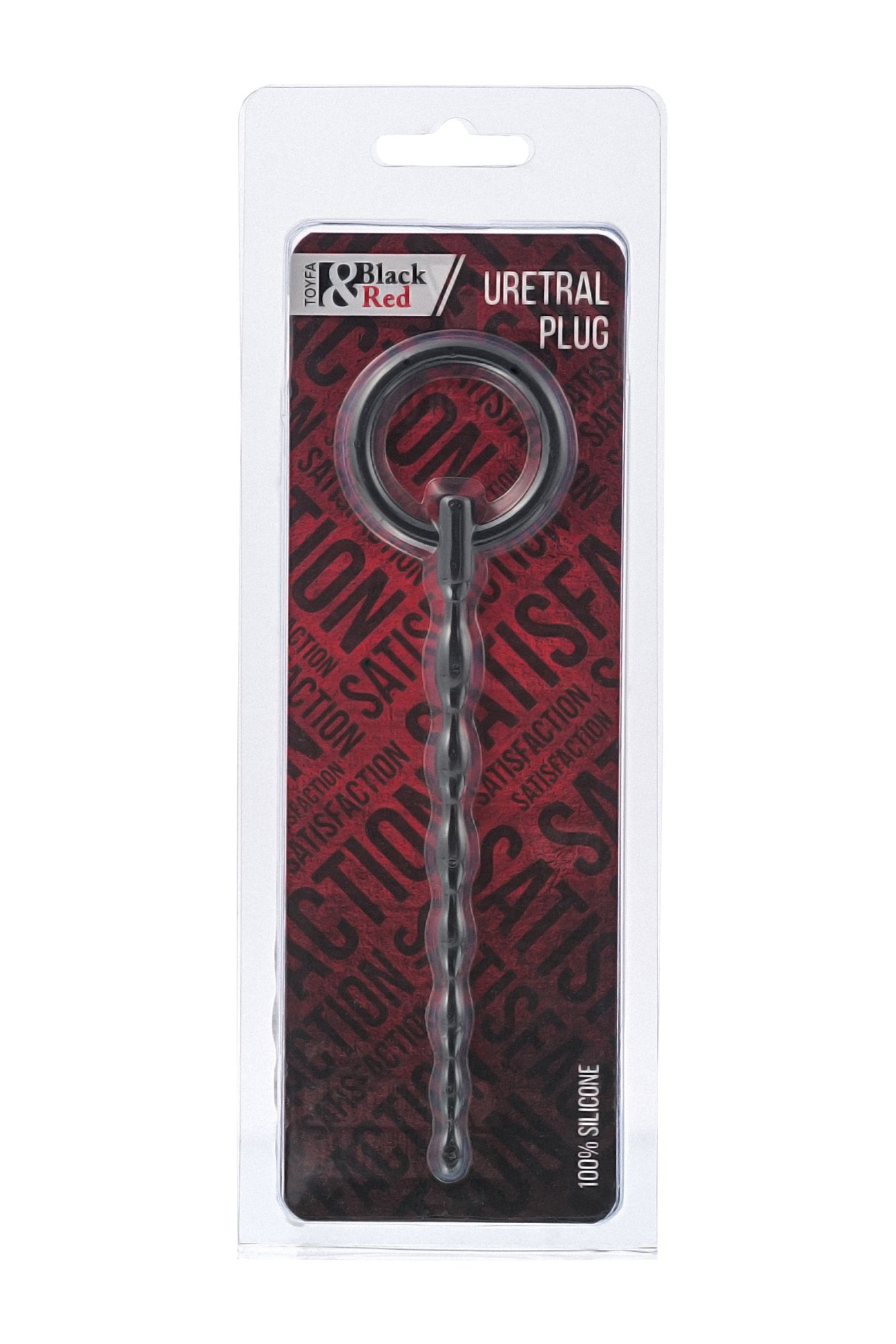уретральный плаг black & red by toyfa, силикон, чёрный, 16 см в Мурманске