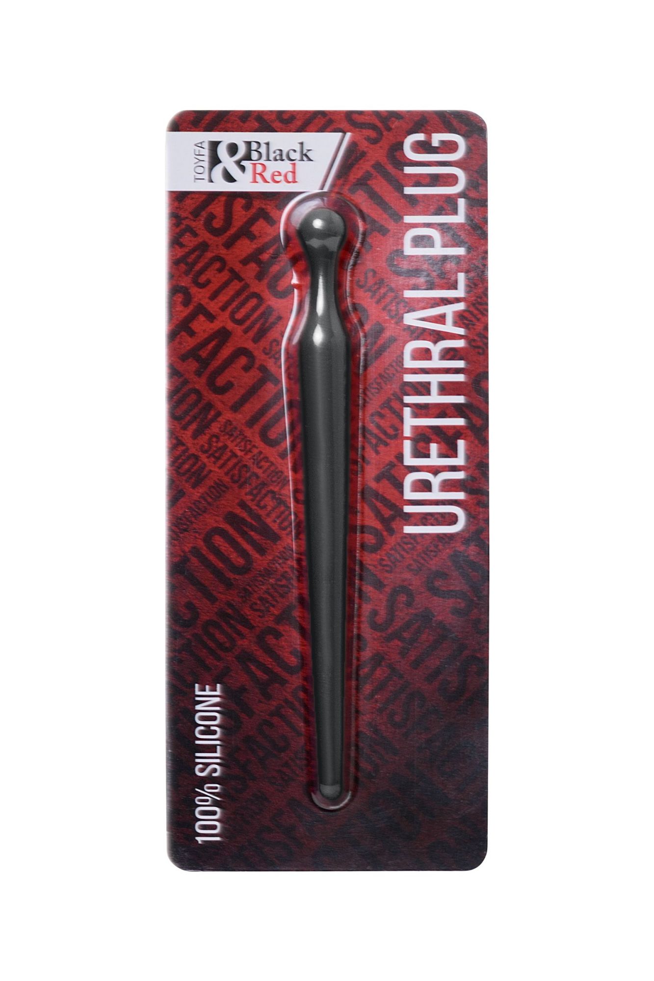 уретральный плаг black&red by toyfa, силикон, черный, 10 см в Мурманске
