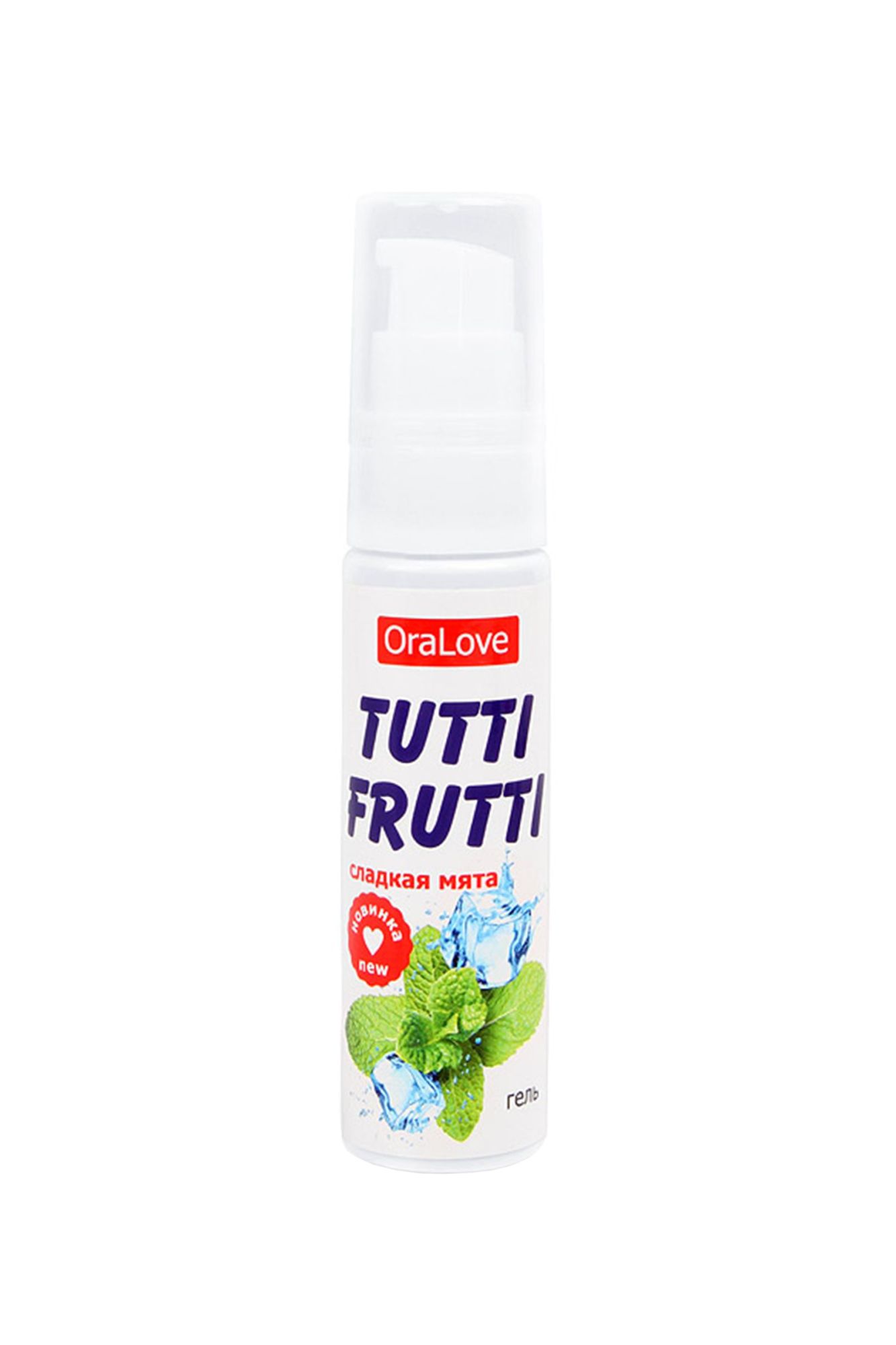 съедобная гель-смазка tutti-frutti для орального секса со вкусом сладкой мяты 30г в Мурманске