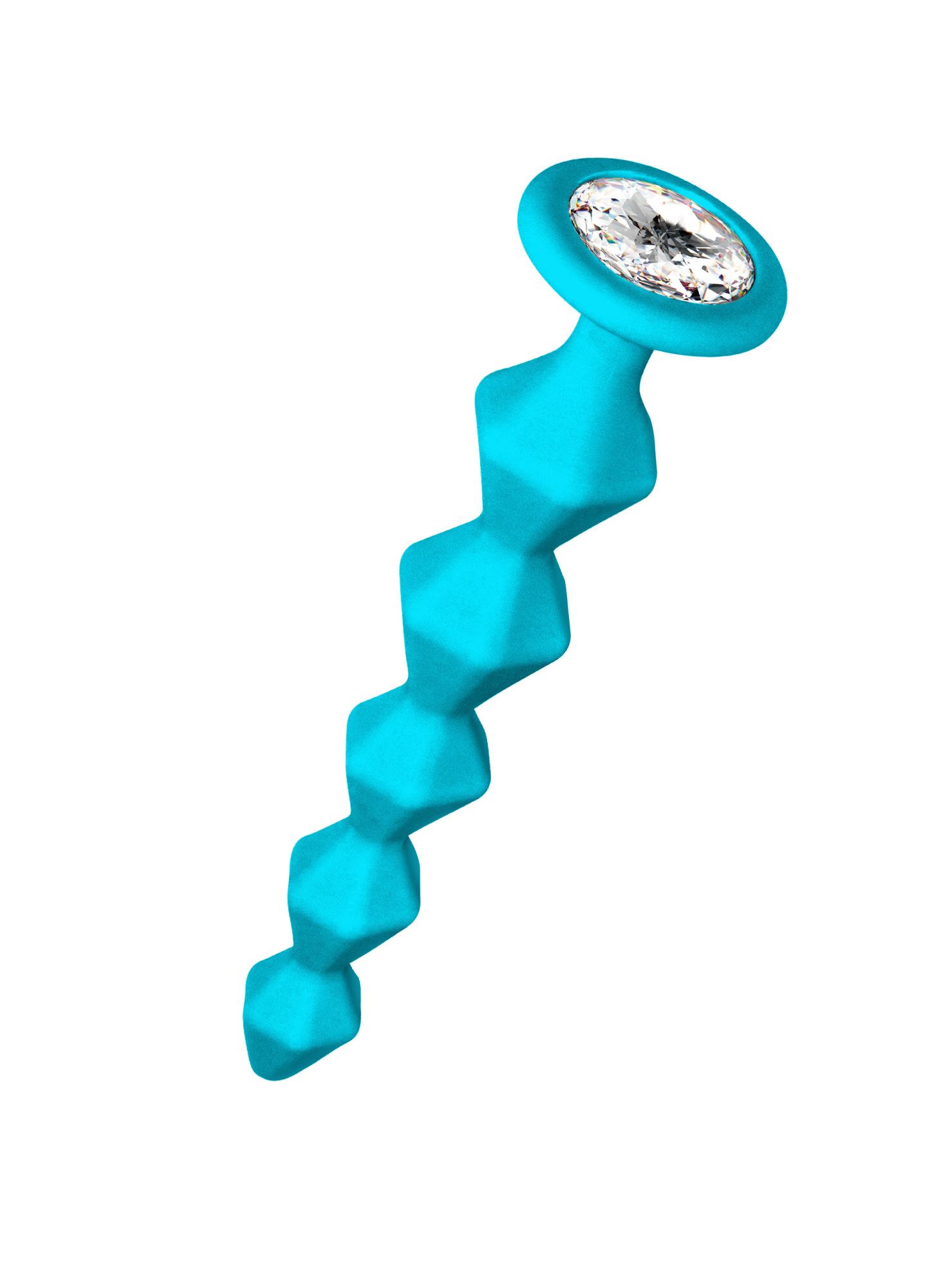 анальная цепочка с кристаллом emotions buddy turquoise 1400-02lola в Мурманске
