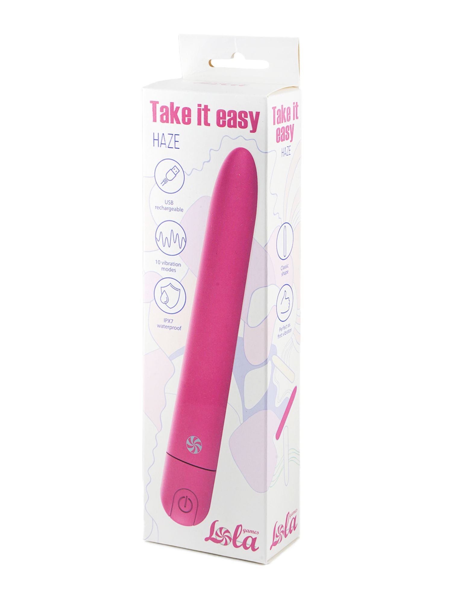 перезаряжаемый вибратор take it easy haze pink 9025-02lola в Мурманске