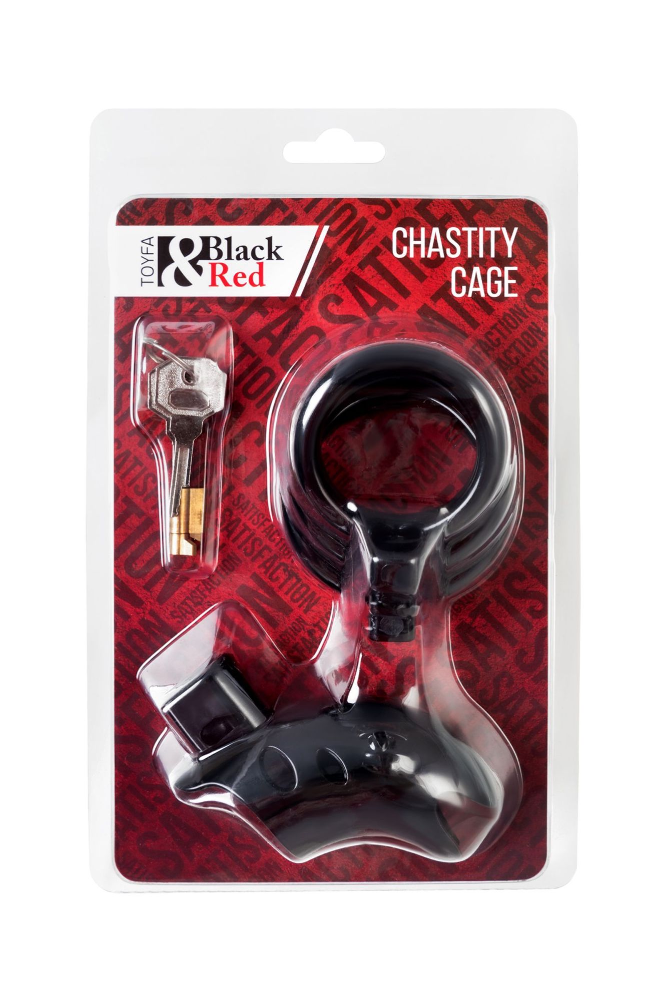 пояс верности мужской black&red by toyfa, abs пластик, черный, 10 см в Мурманске
