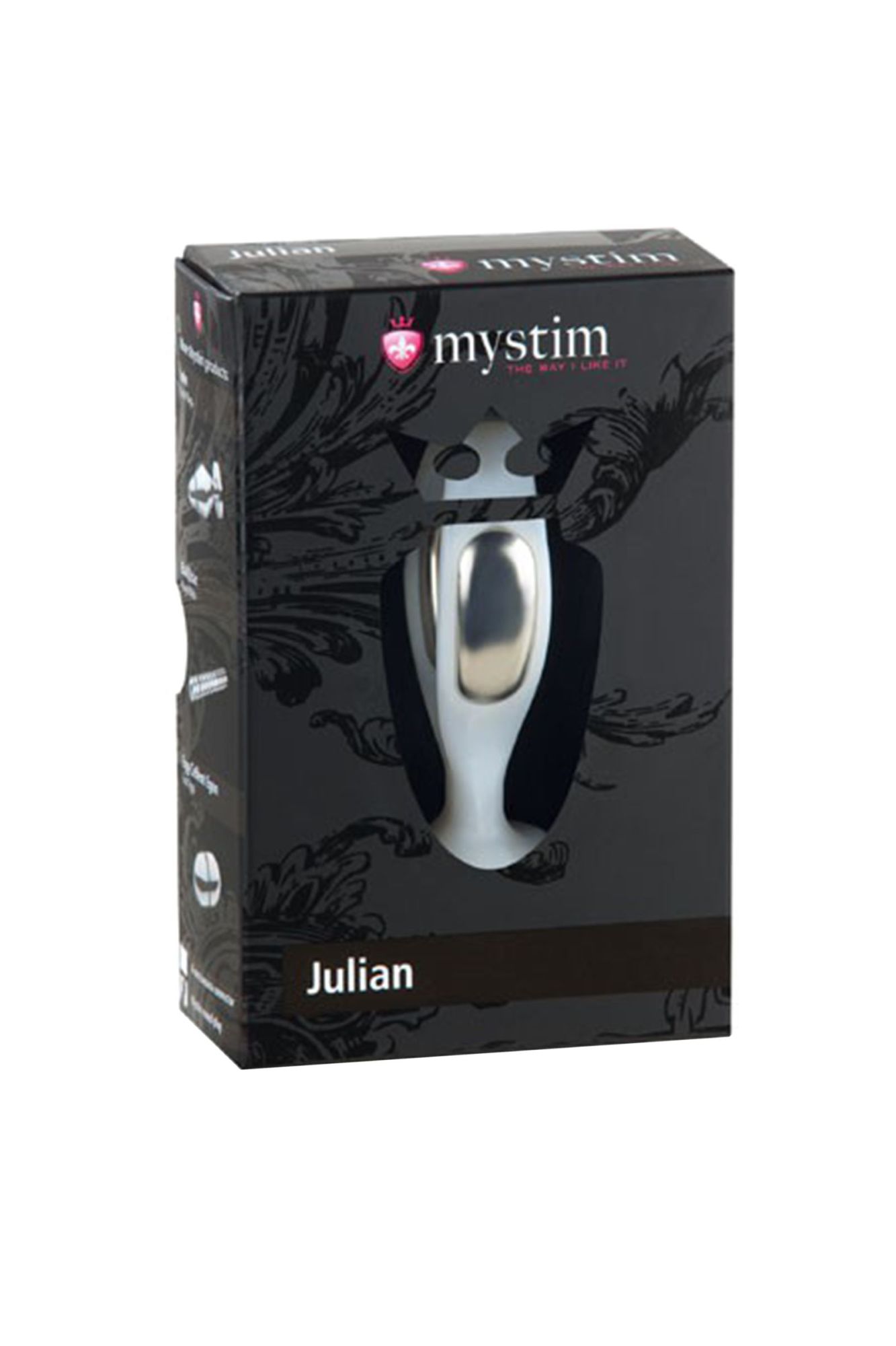 вагинальный электростимулятор mystim julian, abs пластик, белый, 7,9 см в Мурманске